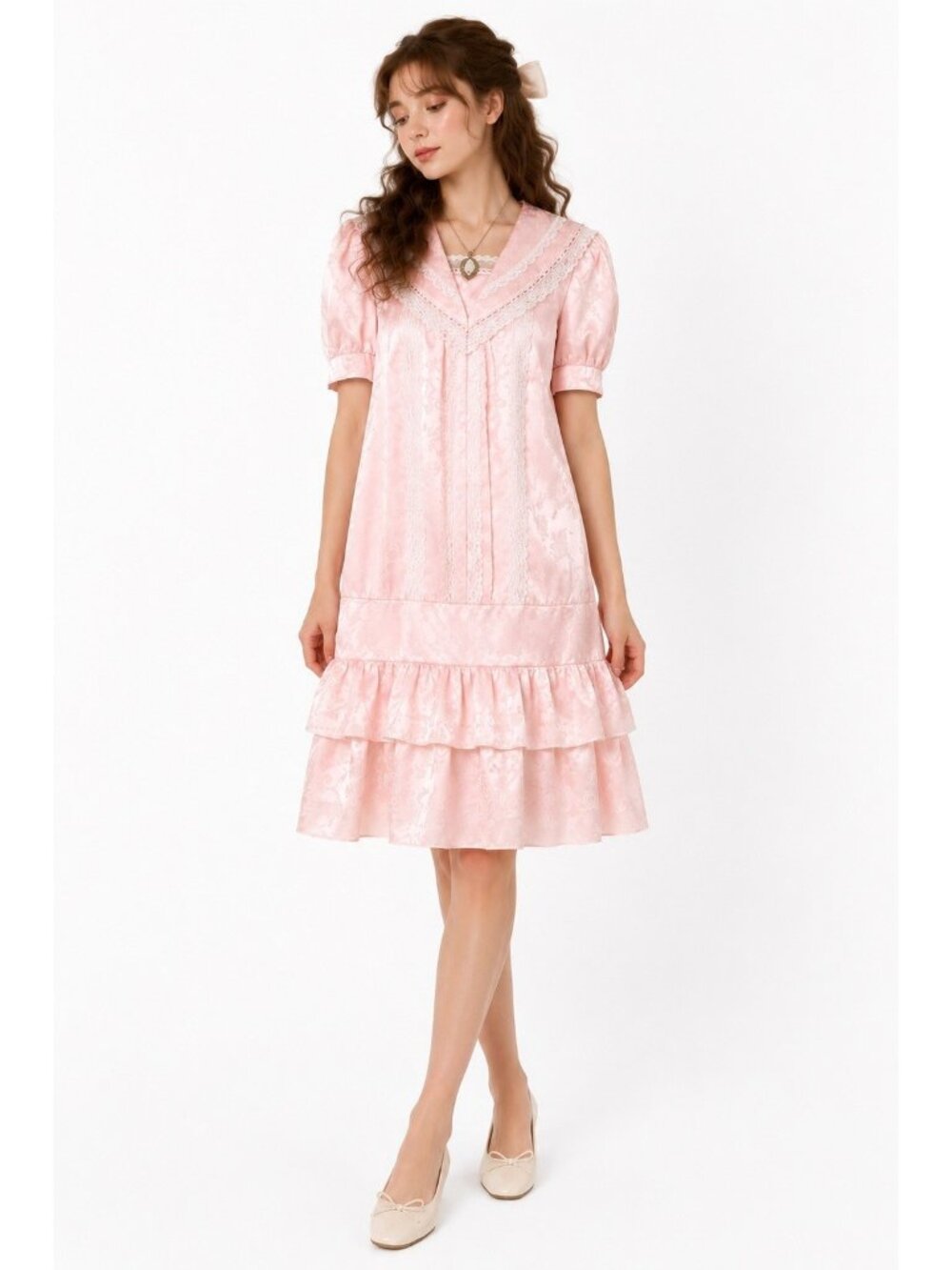 GUNNE SAX JESSICA MCCLINTOCK dress pink M/L coquette lolita balletcore NWT retro
